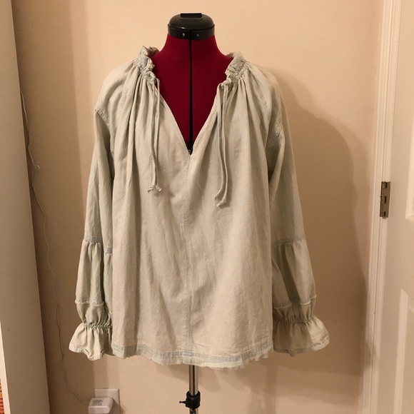 Free People Alpine denim top - Picture 4 of 8